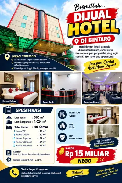 Hotel Bintaro di Bawah NJOP