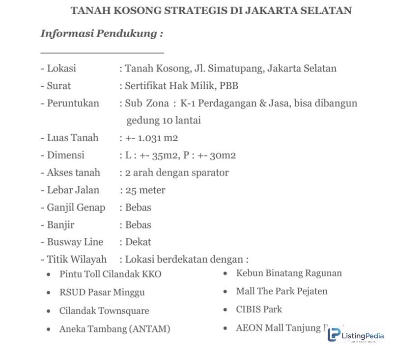 DIJUAL CEPAT LAHAN KOSONG YB SIMATIPANG — foto 2