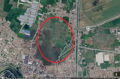 Dijual Lahan 13,5 Ha Dekat Bandara Soetta Kota Tangerang