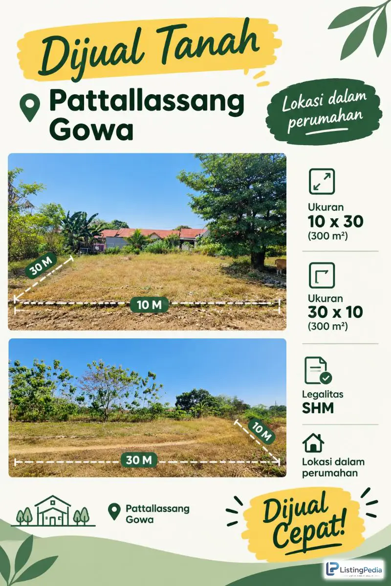 Tanah di Gowa Pattalassang — foto 2