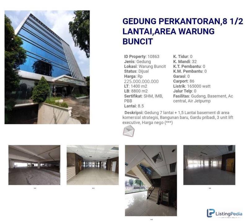 Dijual Gedung Kantor di Mampang Buncit — foto 3