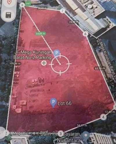 Lahan Kosong Strategis di Kawasan Bisnis Mega Kuningan