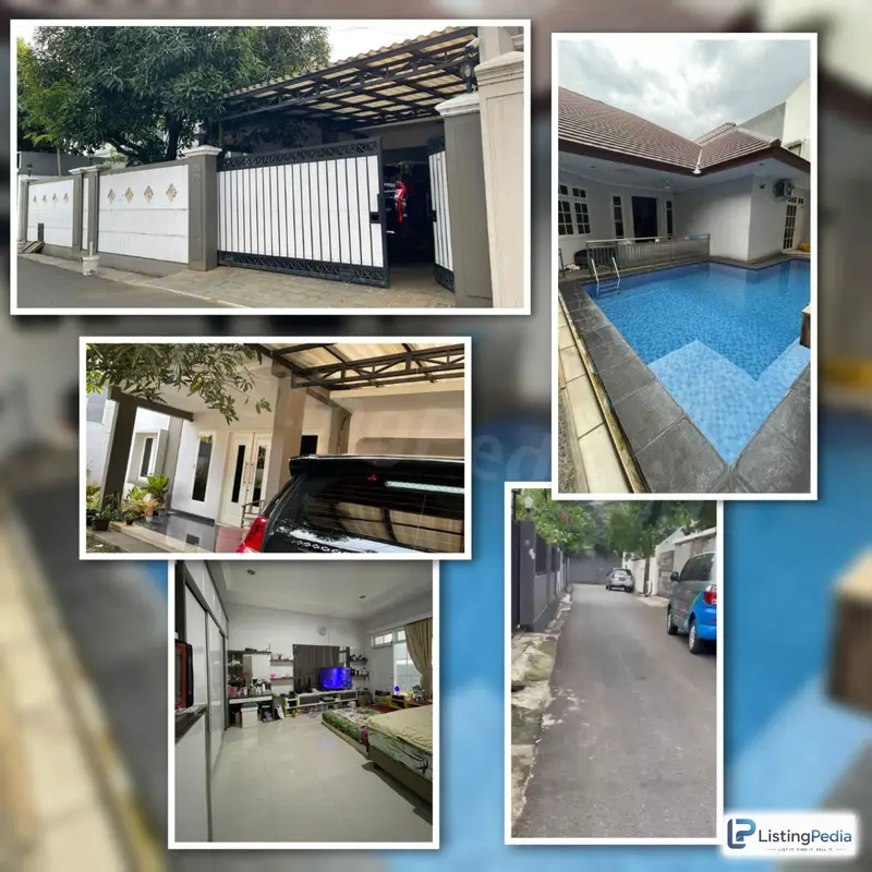 Rumah Asri dengan Kolam Renang di Kawasan Bangka Kemang — foto 1