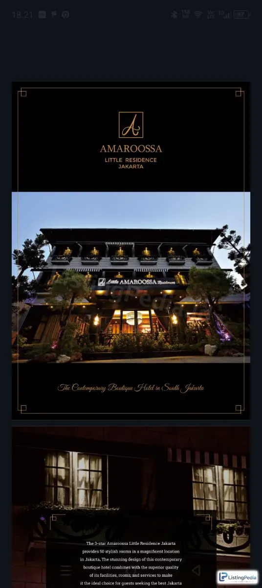 Hotel Little Amaroossa Cipete Jaksel For Sale — foto 1