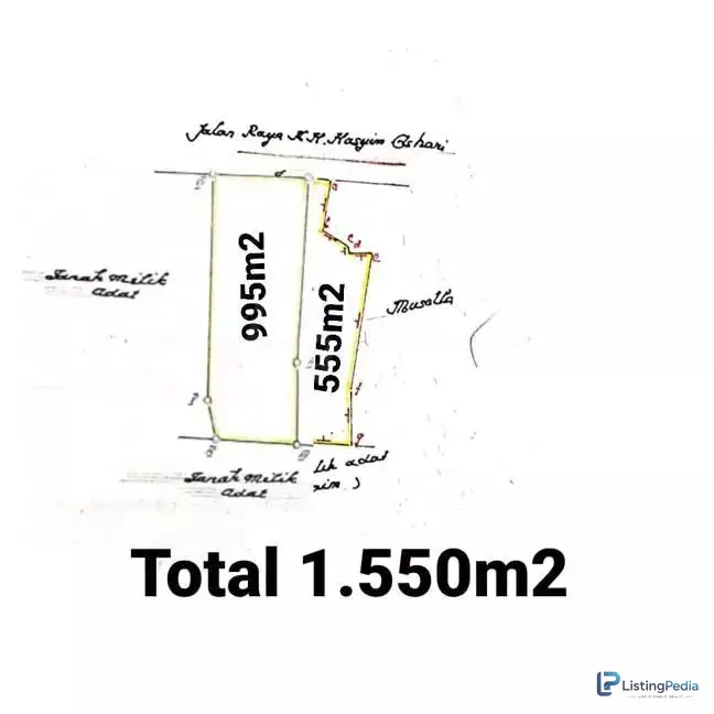 Dijual Cepat Tanah Strategis di Sudimara Pinang 1.550 Meter — foto 1