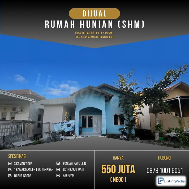 Dijual Rumah Siap Huni Lokasi Strategis Kota Banjarmasin — foto 1