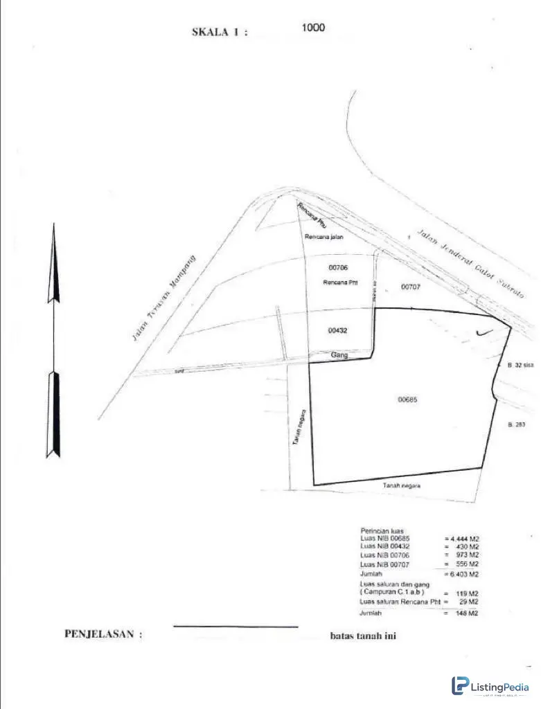 Dijual Lahan di Gatsu JKT — foto 1