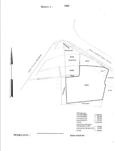 Dijual lahan di gatsu jkt