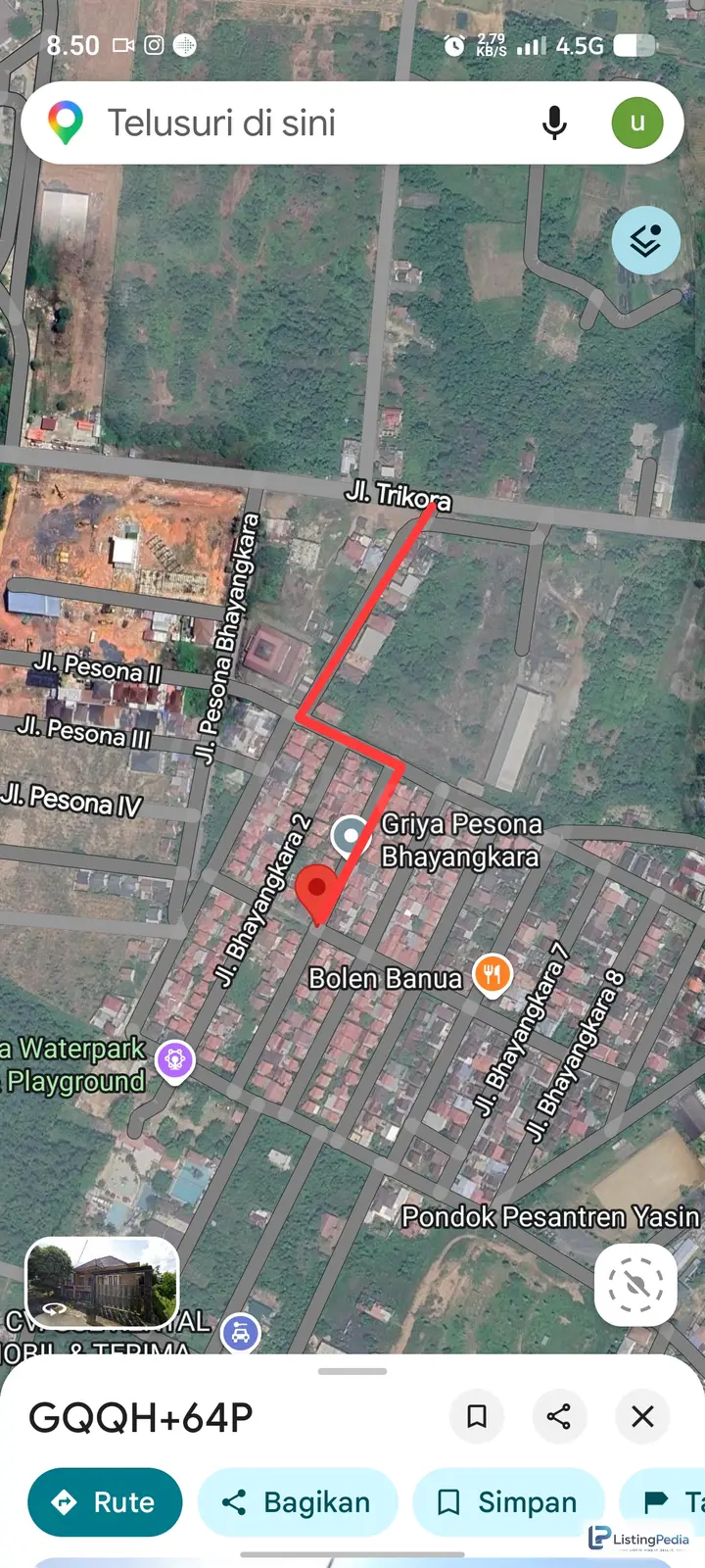 Rumah 2 Lantai Posisi Hook SHM Trikora Banjarbaru (Luas Tanah 208 M²) - Nego Sampai Jadi — foto 5